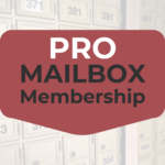 Pro Mailbox membership and benefits including everything in Essential and Elite and monthly print credit