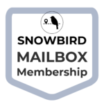 Snowbird or seasonal mailbox for mail and flats (not packages) and easy local pickup